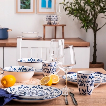 Miska talerz głęboki 0,7 l salaterka porcelanowa Altom Design Lazur 17 cm