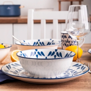 Miska talerz głęboki 0,7 l salaterka porcelanowa Altom Design Lazur 17 cm