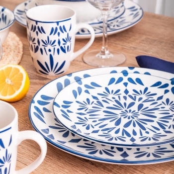 Talerzyk deserowy porcelanowy talerz na ciasto Altom Design Lazur 20 cm