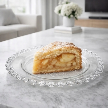 Szklany talerzyk deserowy 19,5cm Bloom Altom Design