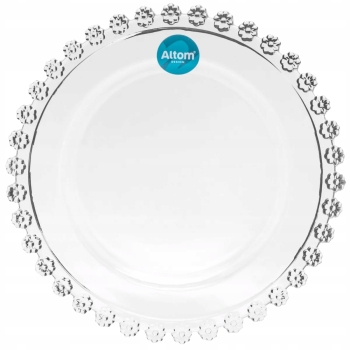 Szklany talerzyk deserowy 19,5cm Bloom Altom Design