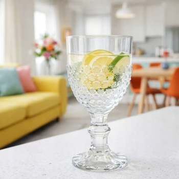 Szklanka na nóżce do koktajli drinków lemoniady Bloom 340 ml 1 szt