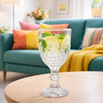 Szklanka na nóżce do koktajli drinków lemoniady Bloom 340 ml 1 szt