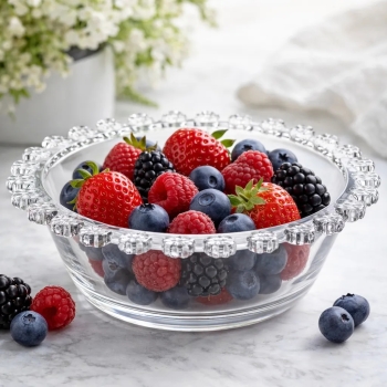 Salaterka szklana miseczka na przekąski owoce Bloom 11,5 cm