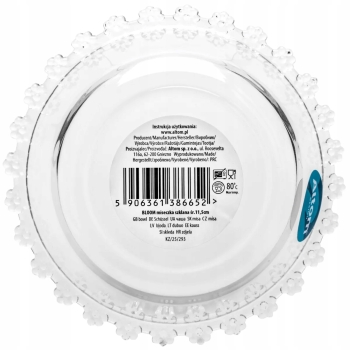 Salaterka szklana miseczka na przekąski owoce Bloom 11,5 cm