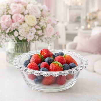 Salaterka szklana miseczka na przekąski owoce Bloom 11,5 cm