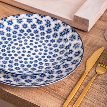 Talerz deserowy porcelanowy talerzyk na ciasto Altom Design Arabeska 20 cm