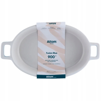 Naczynie ceramiczne do piekarnika błękitne z uchwytami Fusion Blue 27x15cm