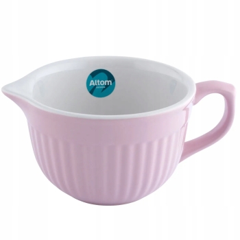 Ceramiczne naczynie z uchwytem sosjerka Fusion Pink 550 ml 17,5cm