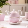 Dzbanek z filiżanką TEA FOR ONE Zestaw do herbaty Altom Design Natalie Pink