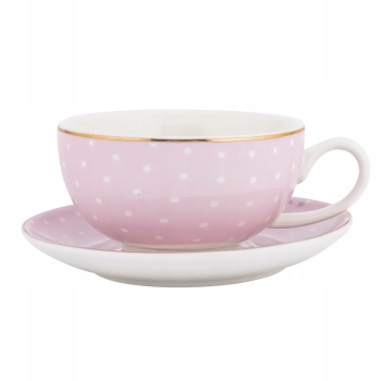 Dzbanek z filiżanką TEA FOR ONE Zestaw do herbaty Altom Design Natalie Pink