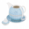 Zestaw Tea for One dzbanek z filiżanką do herbaty Altom Design Natalie Blue