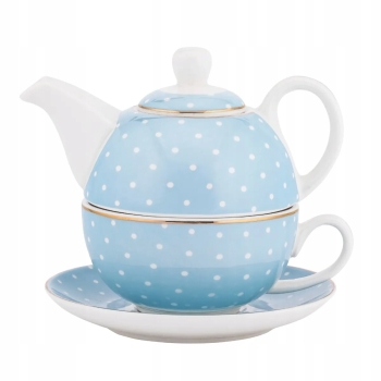 Zestaw Tea for One dzbanek z filiżanką do herbaty Altom Design Natalie Blue
