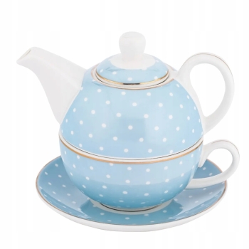 Zestaw Tea for One dzbanek z filiżanką do herbaty Altom Design Natalie Blue