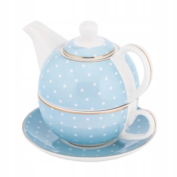 Zestaw Tea for One dzbanek z filiżanką do herbaty Altom Design Natalie Blue