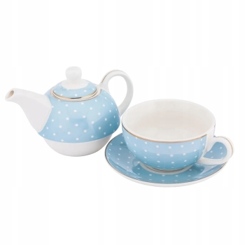 Zestaw Tea for One dzbanek z filiżanką do herbaty Altom Design Natalie Blue