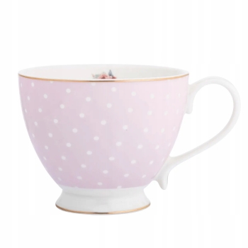 Filiżanka do kawy herbaty duża porcelanowa Altom Design Natalie Pink 450 ml