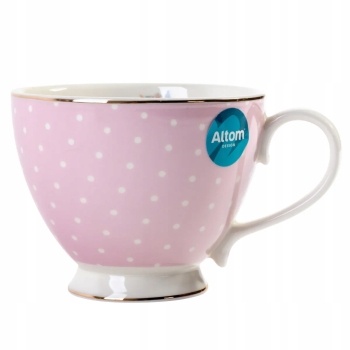 Filiżanka do kawy herbaty duża porcelanowa Altom Design Natalie Pink 450 ml