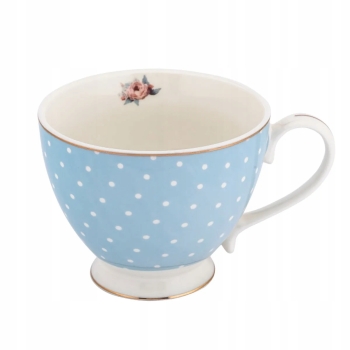 Duża filiżanka do kawy herbaty porcelanowa Altom Design Natalie Blue 450 ml