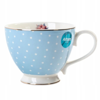 Duża filiżanka do kawy herbaty porcelanowa Altom Design Natalie Blue 450 ml