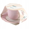 Filiżanka ze spodkiem do kawy herbaty Altom Design Natalie Pink 250 ml