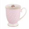 Kubek porcelanowy pastelowy w kropki Altom Design Natalie Pink 300 ml