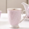 Kubek porcelanowy pastelowy w kropki Altom Design Natalie Pink 300 ml