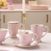 Kubek porcelanowy pastelowy w kropki Altom Design Natalie Pink 300 ml