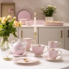 Kubek porcelanowy pastelowy w kropki Altom Design Natalie Pink 300 ml