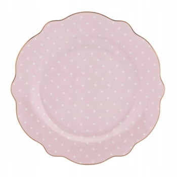 Talerzyk talerz deserowy porcelanowy Altom Design Natalie Pink 21 cm