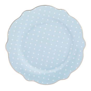 Talerzyk talerz deserowy porcelanowy Altom Design Natalie Blue błękit 21 cm