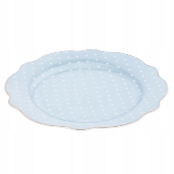 Talerzyk talerz deserowy porcelanowy Altom Design Natalie Blue błękit 21 cm