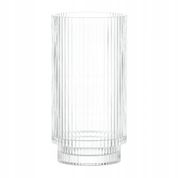 Szklanka wysoka do drinków napojów Selena ryflowana w prążki 450 ml 1 szt