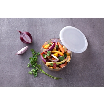 Salaterka naczynie okrągłe Cook Freeze z pokrywką 0,6L Pyrex 12 cm