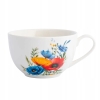 Filiżanka ze spodkiem do kawy herbaty porcelanowa Bukiet Maków 250 ml