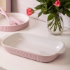 Naczynie ceramiczne do piekarnika błękitne z uchwytami Fusion Pink 36,5cm