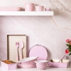 Naczynie ceramiczne do piekarnika błękitne z uchwytami Fusion Pink 36,5cm