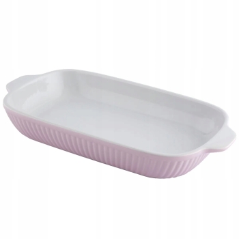 Naczynie ceramiczne do piekarnika błękitne z uchwytami Fusion Pink 36,5cm