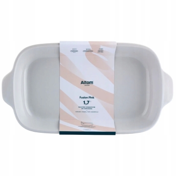 Naczynie ceramiczne do piekarnika błękitne z uchwytami Fusion Pink 36,5cm