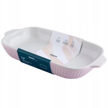 Naczynie ceramiczne do piekarnika błękitne z uchwytami Fusion Pink 36,5cm