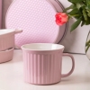 Duży Kubek XXL do Zupy ceramiczny Fusion Pink 650 ml
