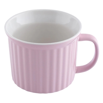 Duży Kubek XXL do Zupy ceramiczny Fusion Pink 650 ml