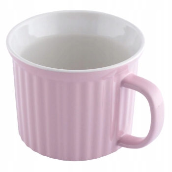 Duży Kubek XXL do Zupy ceramiczny Fusion Pink 650 ml