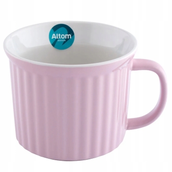 Duży Kubek XXL do Zupy ceramiczny Fusion Pink 650 ml