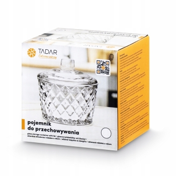 Cukiernica Karo cukierniczka szklana pojemnik z pokrywką Karo 250ml