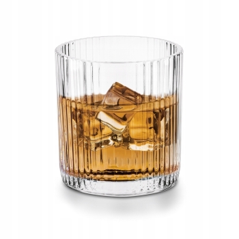 Szklanki do napojów drinków ryflowane Anastazja 320 ml Zestaw 6 szt