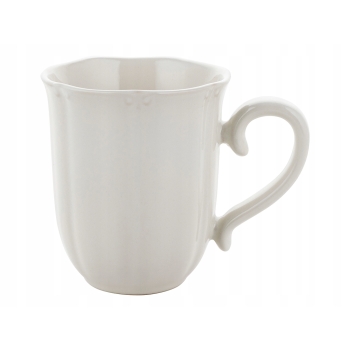 Kubek ceramiczny do kawy herbaty 350ml Retro Etera kremowy