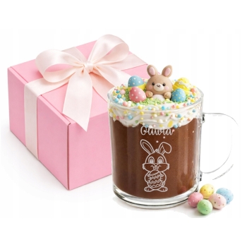 Kubek z grawerem dla dzieci Prezent na Wielkanoc dla Dziewczynek Twoje Imię