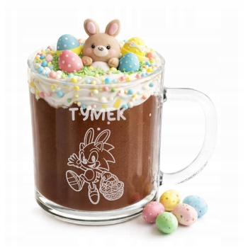 Kubek z grawerem dla dzieci Prezent na Wielkanoc dla Dziewczynek Twoje Imię