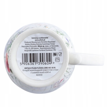 Filiżanka do kawy herbaty jumbo kubek Altom Design Kwitnąca Polana 480 ml